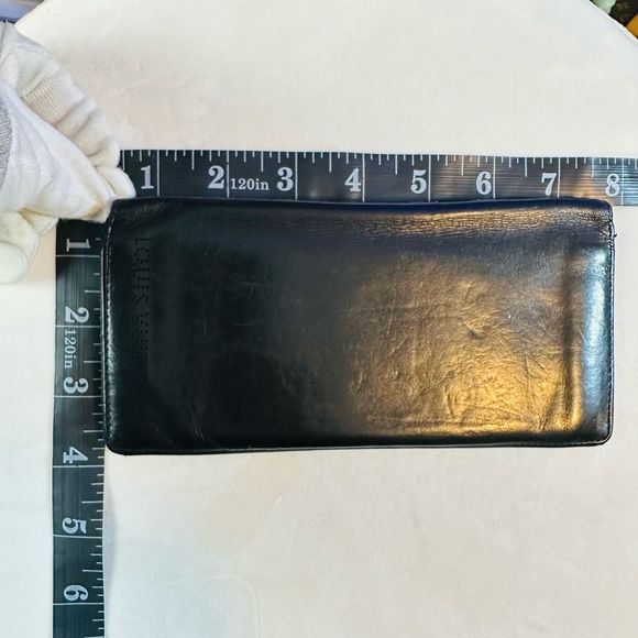 Louis Vuitton Logo Black Leather Long Men’s Unisex Wallet - Picture 10 of 10